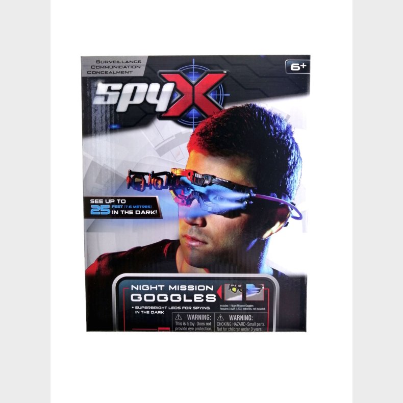 SpyX Night Mission Spion Briller - spion - Legekammeraten.dk