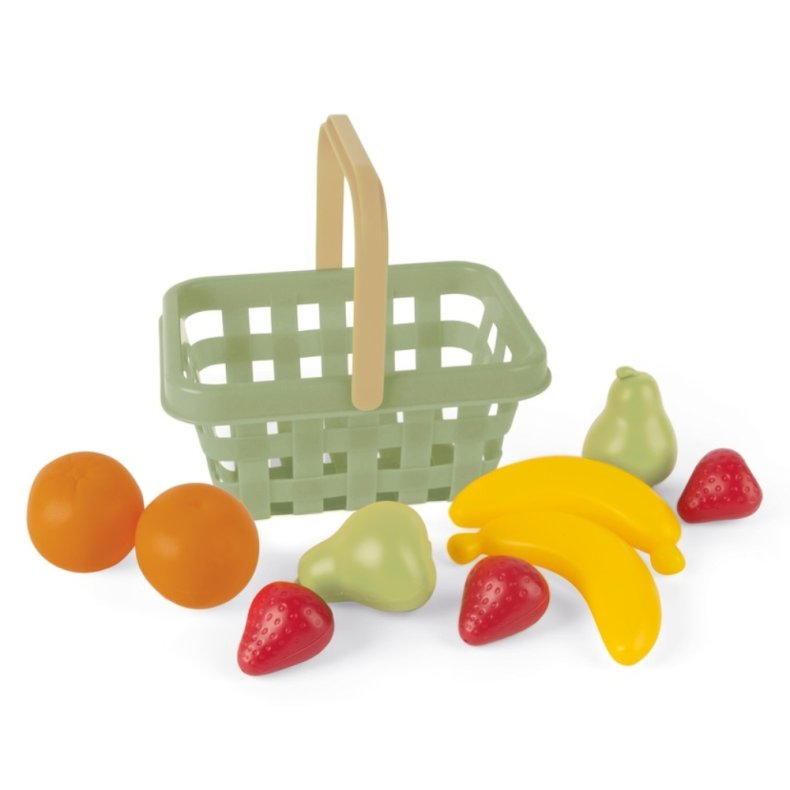 Dantoy | Green Garden indkbskurv m. frugt, 10 dele