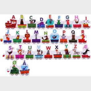 Barbo Toys Puslespil Tog med Dyr 29 Brikker