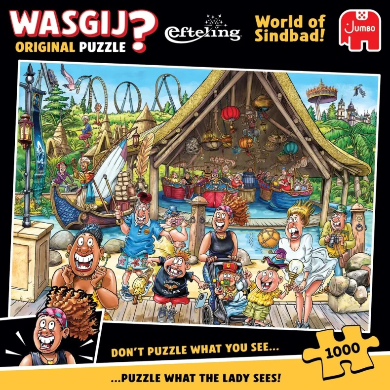 Puslespil Wasgij Original Efteling World of Sindbad! 1000 brikker