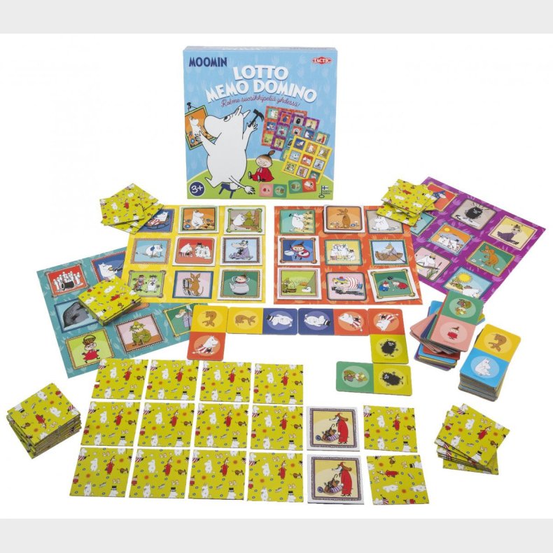 Tactic Mumin Spil 3-i-1