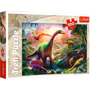 Puslespil Dinosaurs land 100 brikker