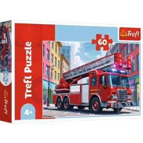 Puslespil Fire truck 60 brikker