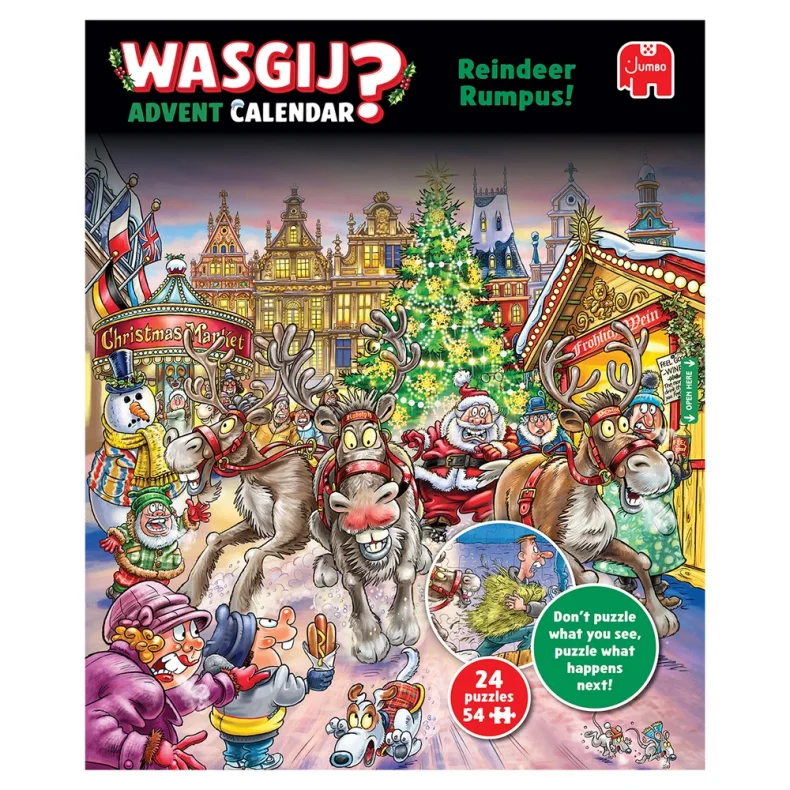 Puslespil Wasgij julekalender 1-24 54 brikker pr. lge