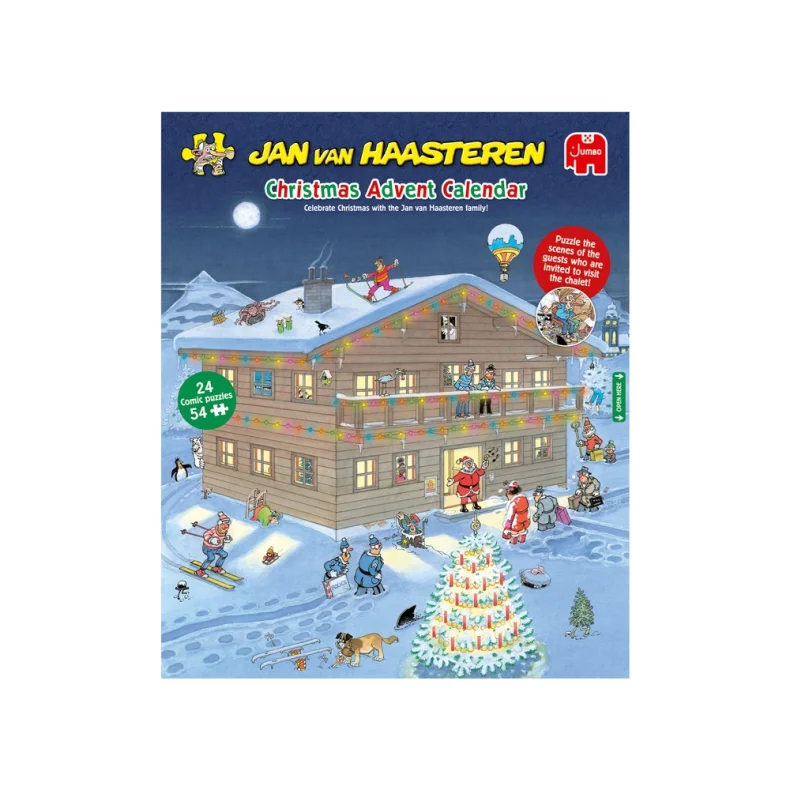 Puslespil JvH julekalender 1-24 54 brikker pr. lge