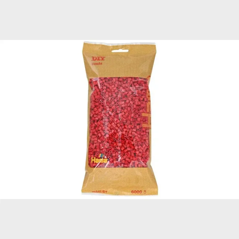 Hama midi perler 6000stk r�d