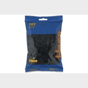 Hama midi perler 3000stk sort