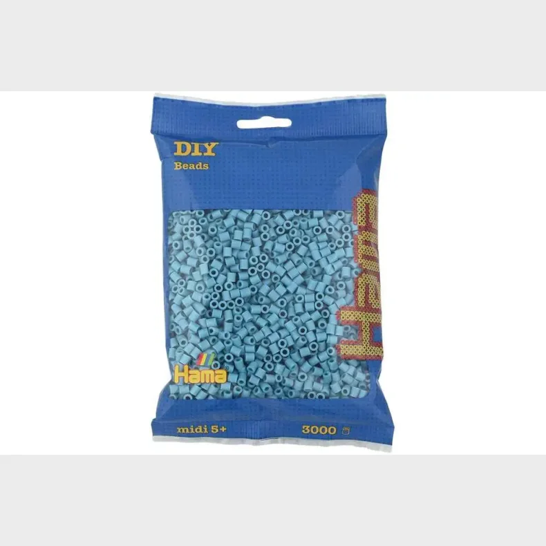 Hama midi perler 3000stk turkis
