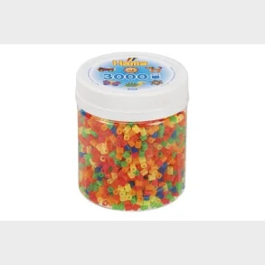 Hama midi perler b�ger 3000stk neon mix