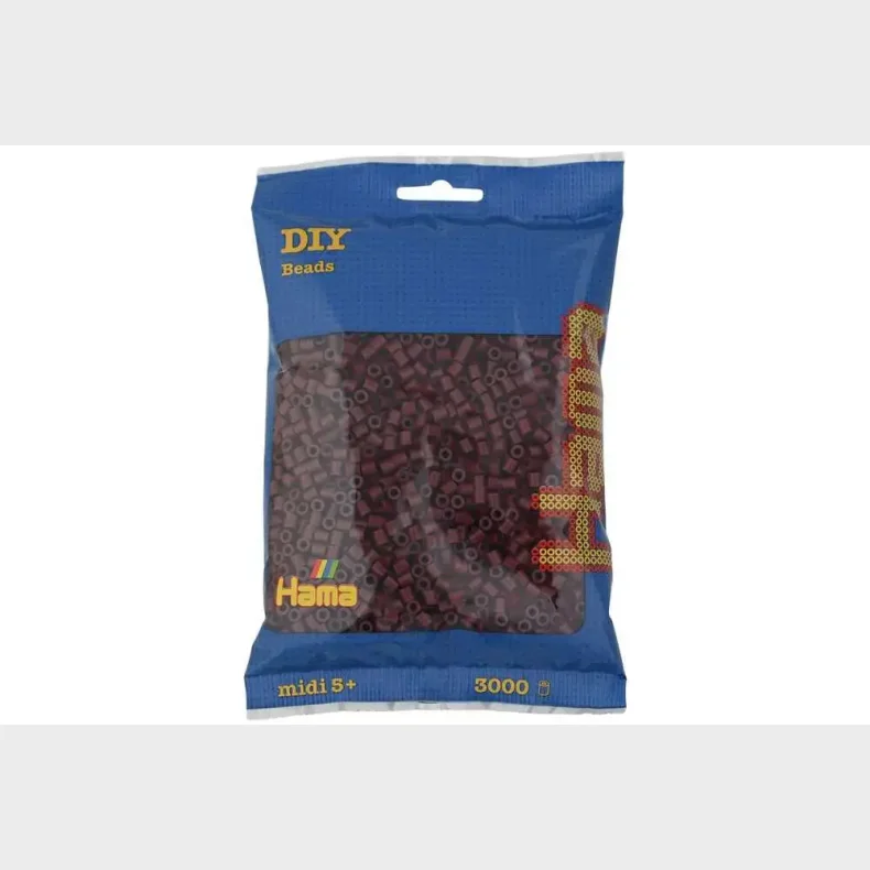 Hama midi perler 3000stk bordeaux