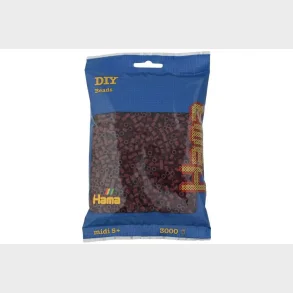 Hama midi perler 3000stk bordeaux