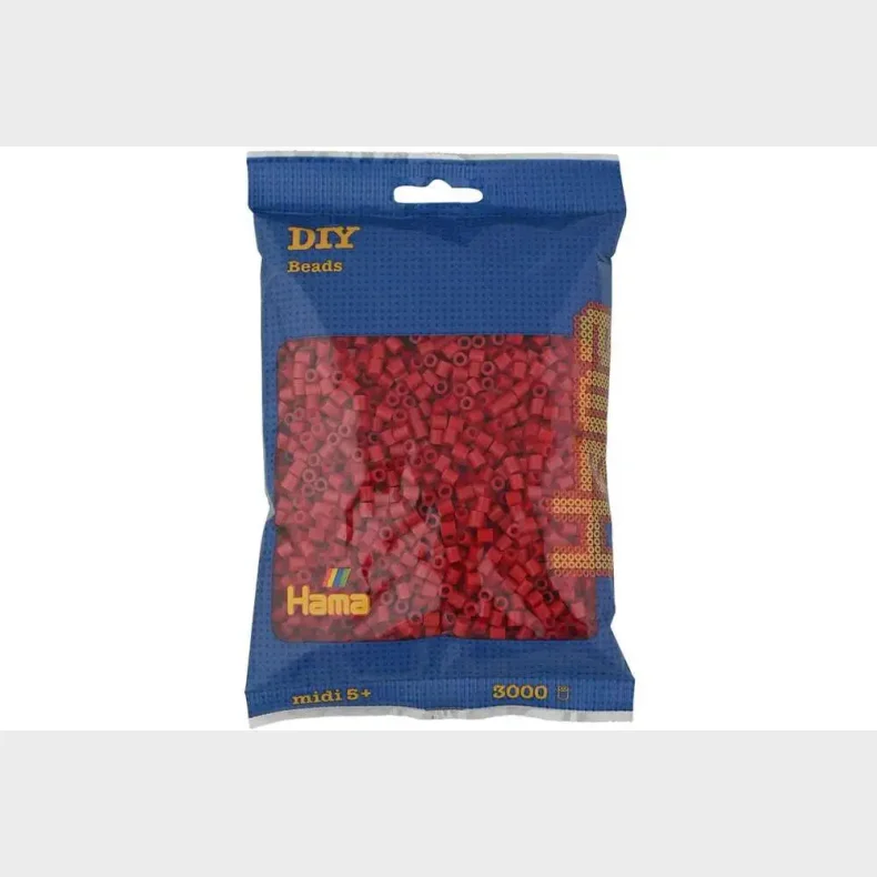 Hama midi perler 3000stk mrkerd