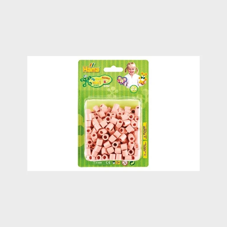 Hama maxi perler i blister 250stk mat rosa