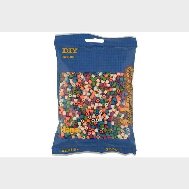 Hama midi perler 3000stk mix 58