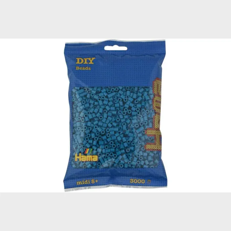Hama midi perler 3000stk petrol