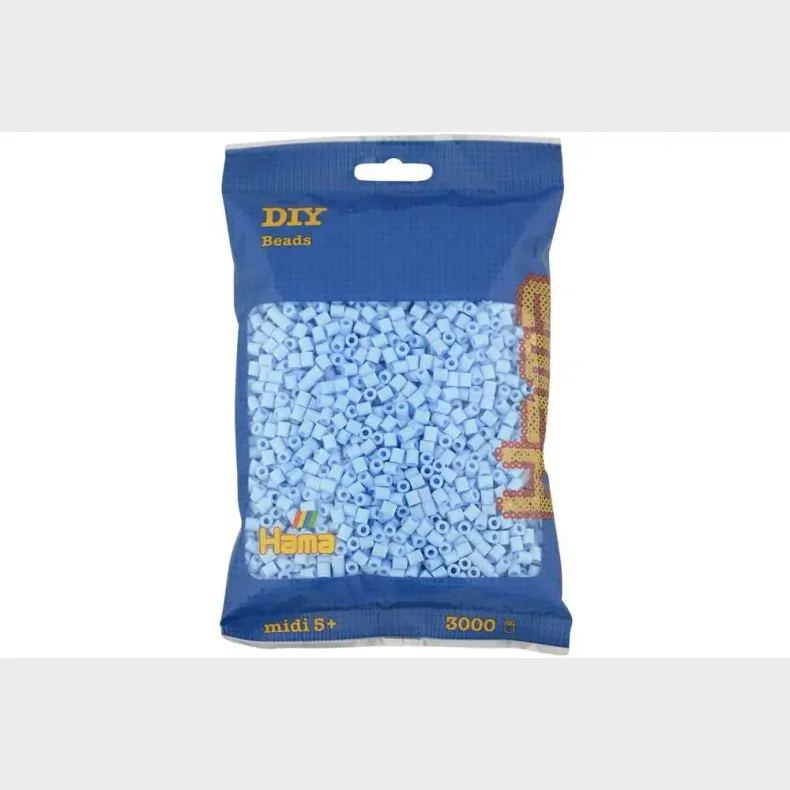 Hama midi perler 3000stk pastel isbl�