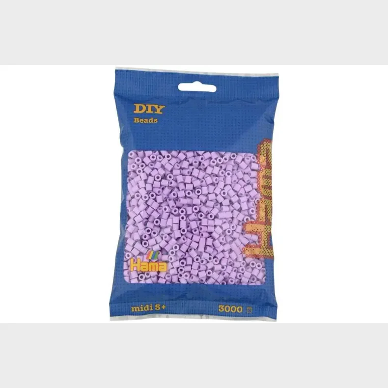 Hama midi perler 3000stk pastel syren