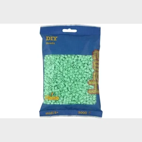 Hama midi perler 3000stk pastel mint