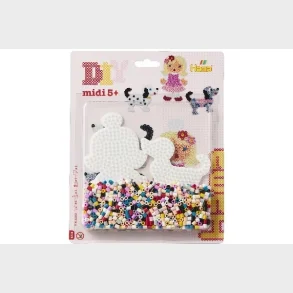 Hama midi blisterpakning dukke & hund