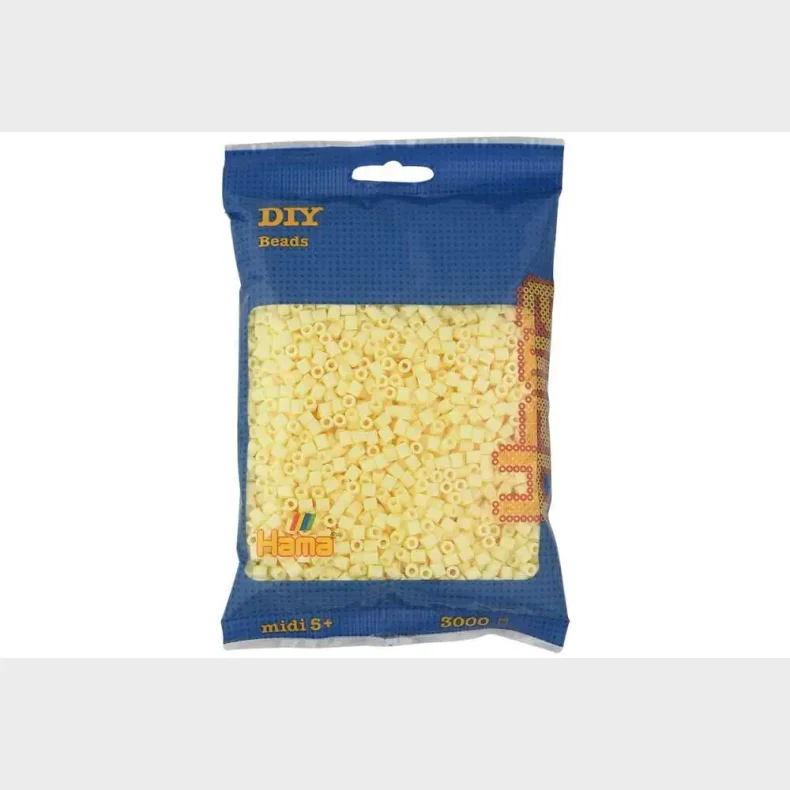 Hama midi perler 3000stk creme