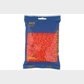 Hama midi perler 3000stk orange