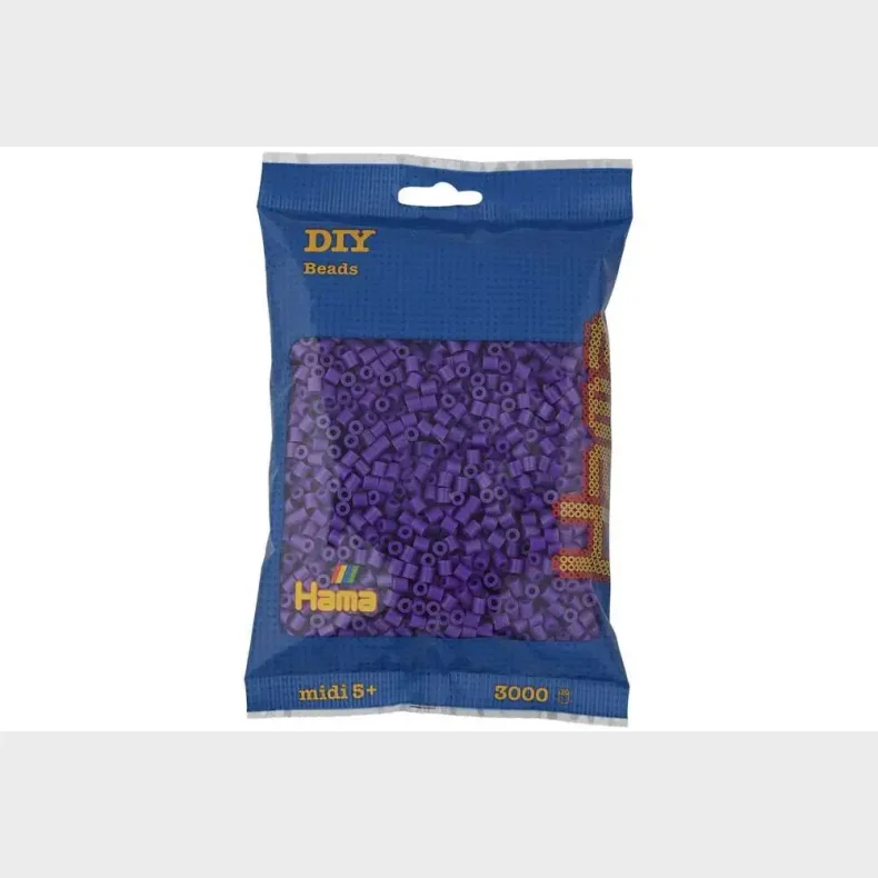 Hama midi perler 3000stk lilla