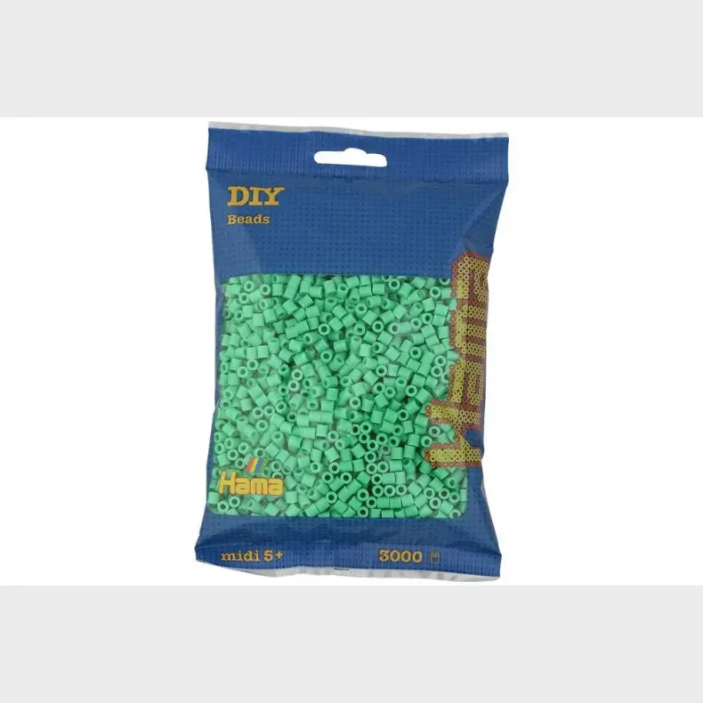 Hama midi perler 3000stk lysgr�n