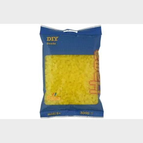 Hama midi perler 3000stk transp. gul