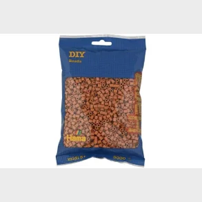 Hama midi perler 3000stk lysebrun