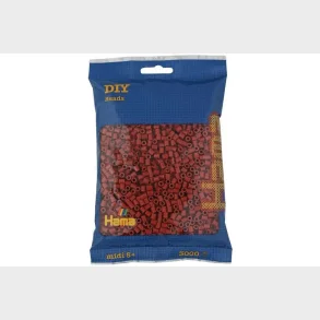 Hama midi perler 3000stk rdbrun