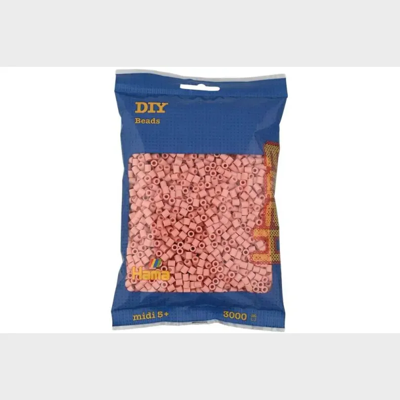 Hama midi perler 3000stk mat rosa
