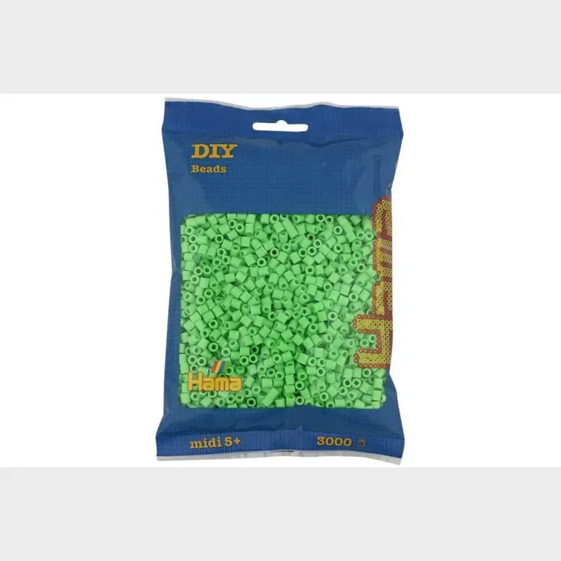 Hama midi perler 3000stk pastel grn
