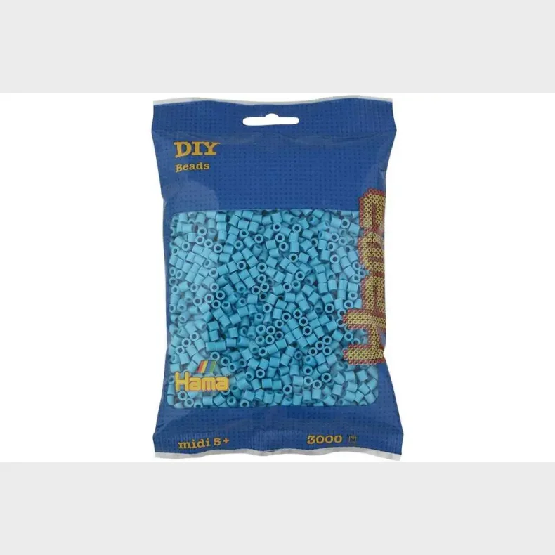 Hama midi perler 3000stk azurbl�