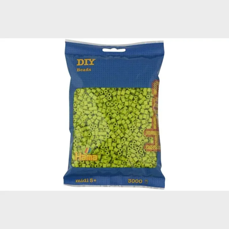 Hama midi perler 3000stk lime