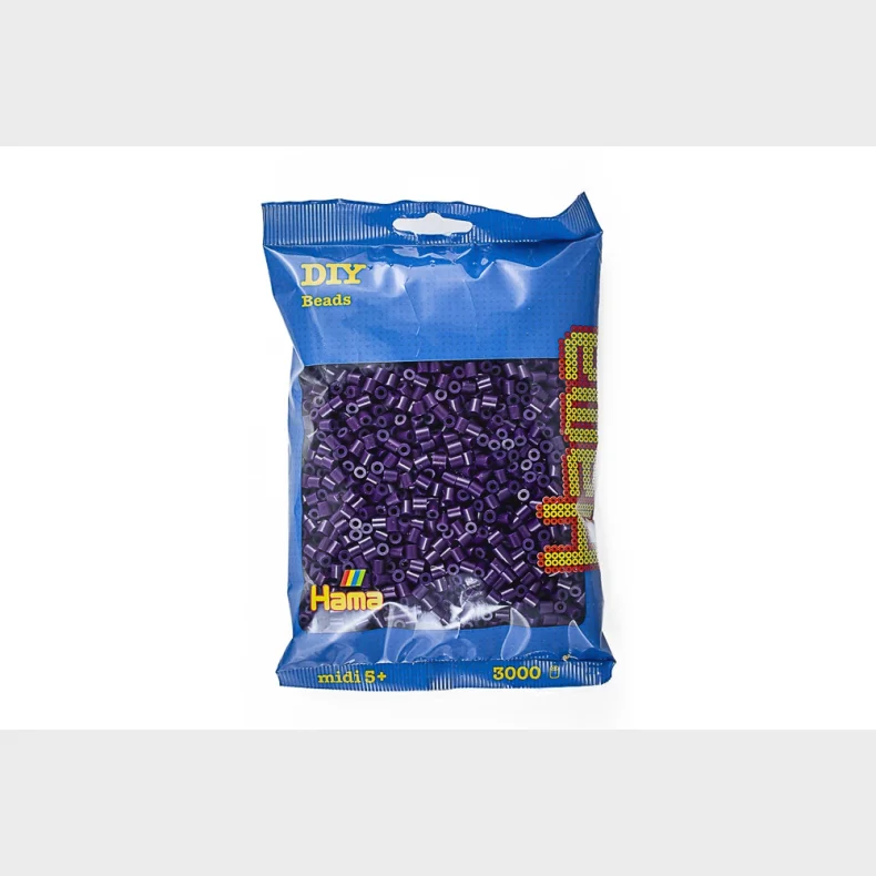 Hama midi perler 3000stk aubergine