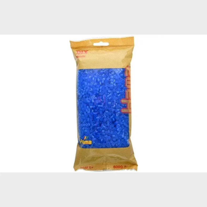Hama midi perler 6000stk transp. bl�