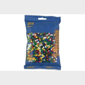 Hama midi perler 3000stk mix 66