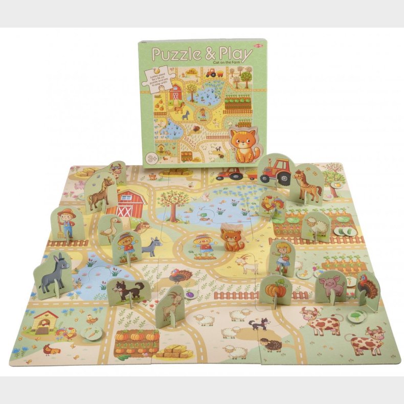 Tactic My First Puslespil &  Play Cat on the Farm