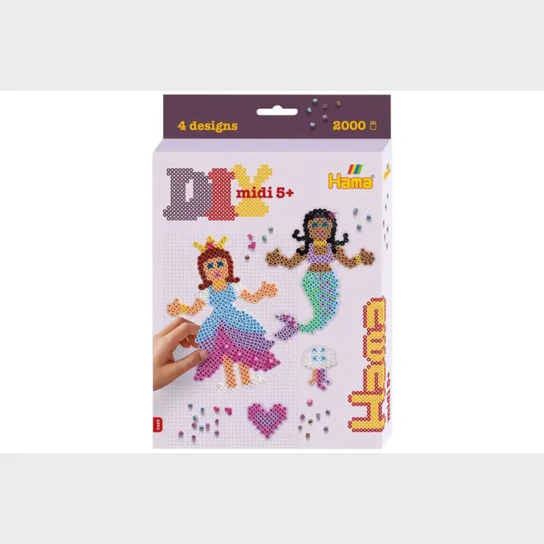 Hama midi oph�ngs�ske prinsese og havfrue