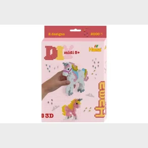 Hama midi ophngsske enhjrninger 3D