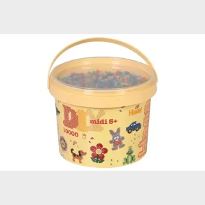 Hama midi perler 10.000stk transp. glitter mix 54