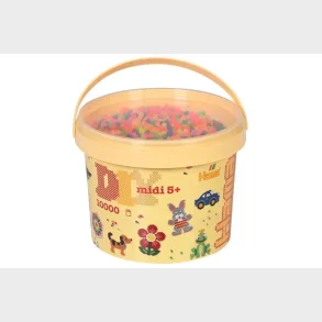 Hama midi perler 10.000stk neon mix 51