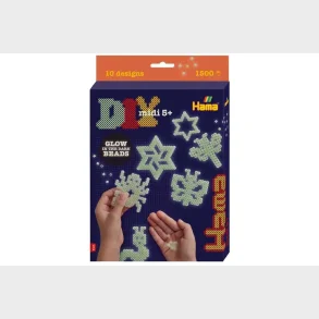 Hama midi gave�ske Glow in the dark