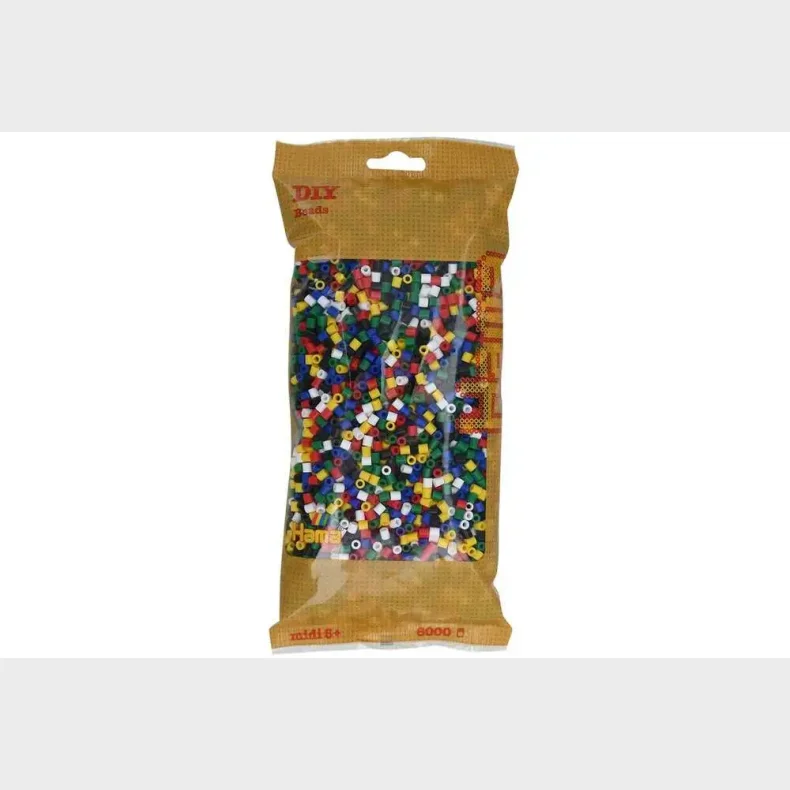 Hama midi perler 6000stk mix 66