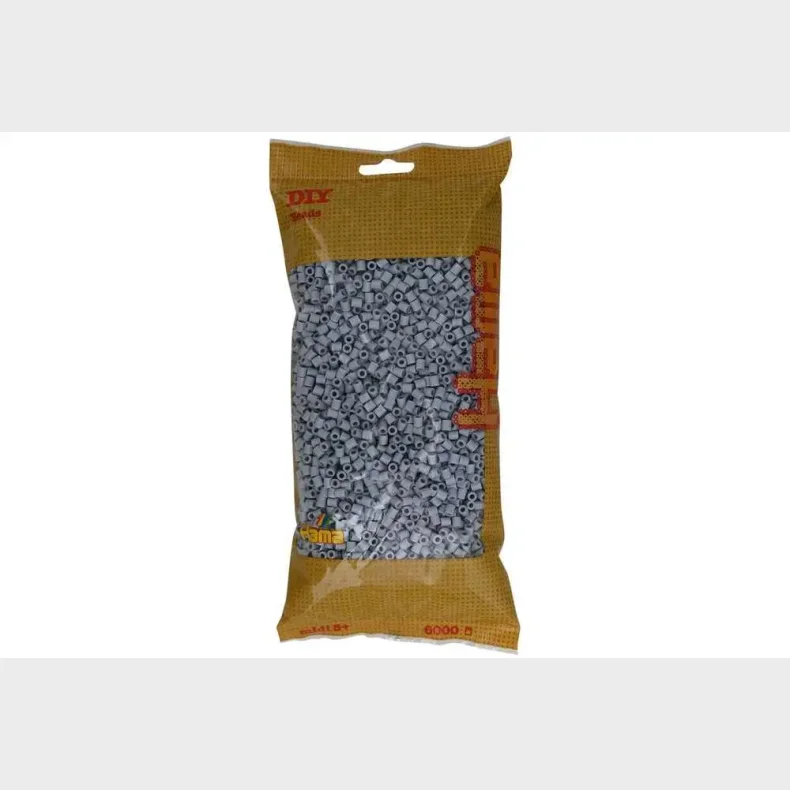 Hama midi perler 6000stk lysegr