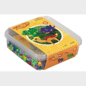 Hama maxi b�tte 600 perler + plade 8215