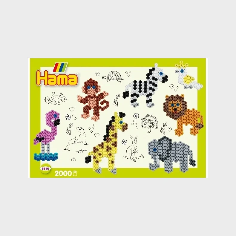 Hama midi gaveske small world Zoo