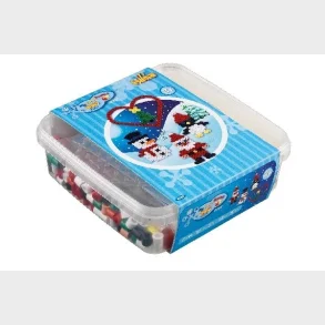 Hama maxi b�tte perler jul 600stk + plade 8206