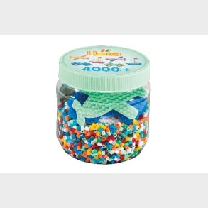 Hama midi perler 4000stk + 3 stiftplader ass