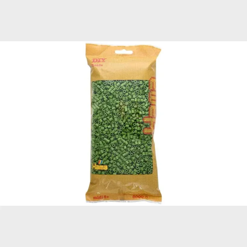 Hama midi perler 6000stk oliven